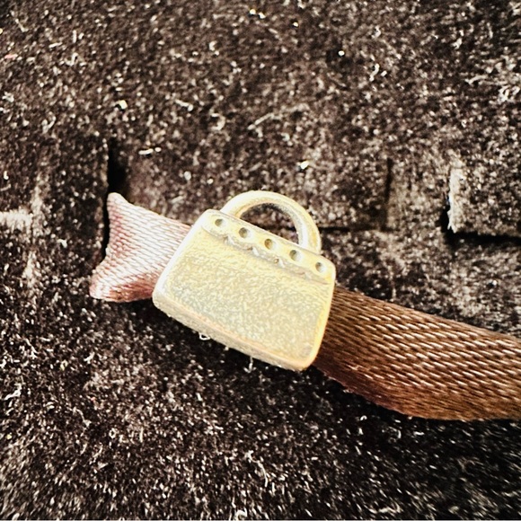 PANDORA Sterling Silver S925 ALE CZ Handbag ALE PURSE Retired - Picture 2 of 3